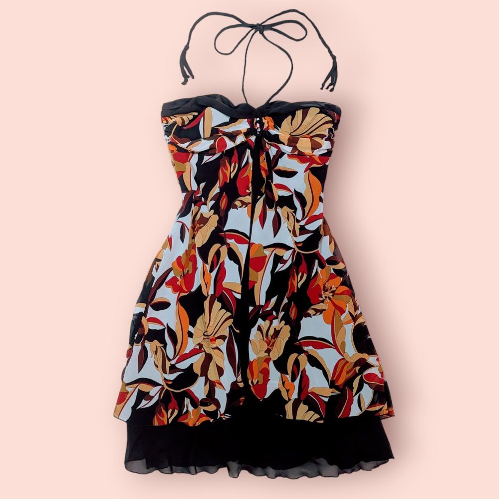 Y2K Bisou Bisou Braided Halter Dress